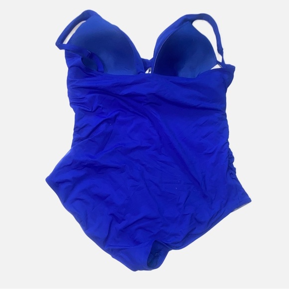 SEA LEVEL SWIM Essentials Cross Front One Piece swimsuit in Cobalt - Picture 5 of 8